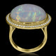 9.93ct Opal Ring with 0.21tct Diamonds set in 14K Yellow Gold