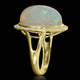 15.47ct Opal Ring with 0.26tct Diamonds set in 14K Yellow Gold