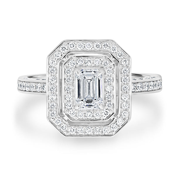 0.52ct Diamond Ring with 0.52tct Diamonds set in 950 Platinum