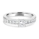 0.51ct Diamond Ring with 0.49tct Diamonds set in 950 Platinum