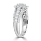 0.53ct Diamond Ring with 1.05tct Diamonds set in 18K White Gold