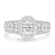 0.51ct Diamond Ring with 1.07tct Diamonds set in 18K White Gold