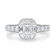 0.51ct Diamond Ring with 1tct Diamonds set in 18K White Gold