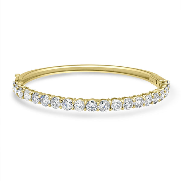 8.12tct Diamond Bangles with -tct - set in 14K Yellow Gold