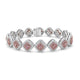 1.04tct Diamond Bracelets with 5.6tct Diamond set in 14K White Gold