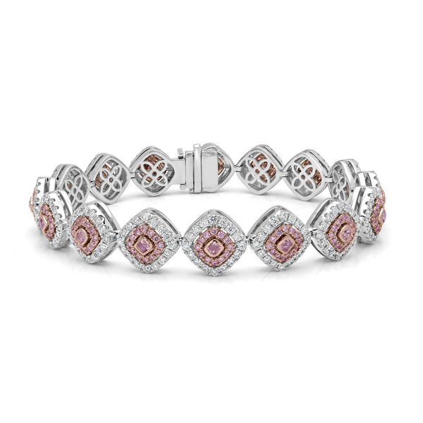 1.04tct Diamond Bracelets with 5.6tct Diamond set in 14K White Gold