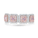 0.45tct Pink Diamond Ring with 0.67tct Diamonds set in 14K Two Tone Gold