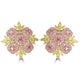 0.49tct Pink Diamond Earring with 1.76tct Diamonds set in 14K Two Tone Gold