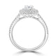 0.55ct Diamond Ring with 0.5tct Diamonds set in 950 Platinum