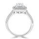 1.07ct Diamond Ring with 0.51tct Diamonds set in 950 Platinum