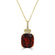 16.9ct Citrine Pendant with 0.21tct Diamonds set in 18K Yellow Gold