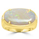 4.96ct Opal Rings with 0.25tct Diamond set in 18K Yellow Gold