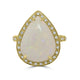 6.88ct Opal Rings with 0.27tct Diamond set in 18K Yellow Gold