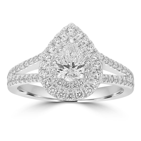 0.5ct Diamond Rings with 0.54tct Diamond set in Platinum 950