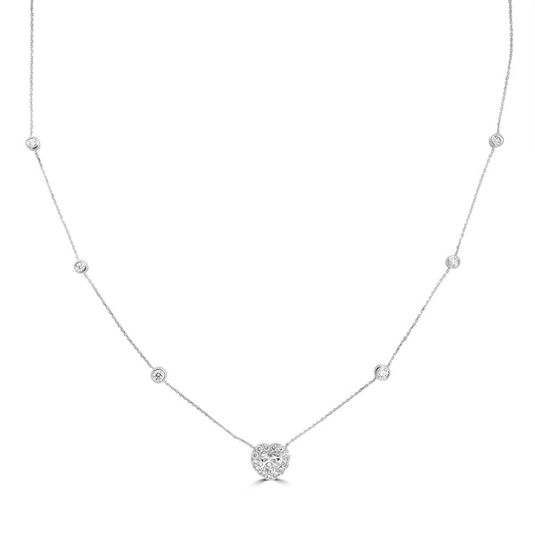 0.52ct Diamond Necklaces with 0.5tct Diamond set in Platinum 950