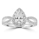 0.51ct Diamond Rings with 0.58tct Diamond set in Platinum 950