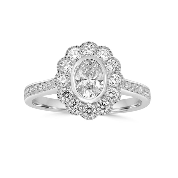 0.5ct Diamond Rings with 0.56tct Diamond set in Platinum 950