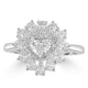 0.51ct Diamond Rings with 1.09tct Diamond set in Platinum 950