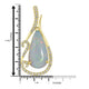 2.43ct Opal Pendants with 0.13tct Diamond set in 18K Yellow Gold