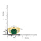 4.49ct Emerald Rings with 0.3tct Diamond set in 18K Yellow Gold