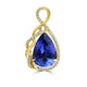 7.83ct Tanzanite Pendants with 0.22tct Diamond set in 18K Yellow Gold