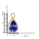 12.03ct Tanzanite Pendants with 0.32tct Diamond set in 18K Two Tone Gold