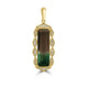 5.67ct Tourmaline Pendants with 0.18tct Diamond set in 18K Yellow Gold