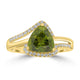 2.35ct Sphene Rings with 0.19tct Diamond set in 18K Yellow Gold