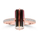 2.53ct Tourmaline Rings with 0.25tct Diamond set in 18K Rose Gold