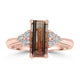 2.12ct Tourmaline Rings with 0.24tct Diamond set in 18K Rose Gold