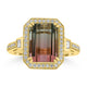 5.02ct Tourmaline Rings with 0.35tct Diamond set in 18K Rose Gold