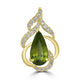 2.88ct Sphene Pendants with 0.27tct Diamond set in 18K Yellow Gold