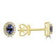 0.68ct Spinel Earrings with 0.11tct Diamond set in 14K Yellow Gold