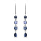 2.81ct Spinel Earrings with 0.06tct Diamond set in 18K White Gold