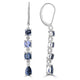 2.81ct Spinel Earrings with 0.06tct Diamond set in 18K White Gold