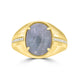 7.56ct Tourmaline Rings with 0.15tct Diamond set in 14K Yellow Gold