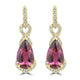 2.7ct Spinel Earrings with 0.284tct Diamond set in 18K Yellow Gold