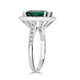 3.49Ct Tourmaline Ring With 0.48Tct Diamoinds Set In 14Kt White Gold