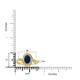 0.93ct Sapphire Rings with 0.19tct Diamond set in 18K Yellow Gold