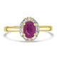 0.92ct Ruby Rings with 0.26tct Diamond set in 14K Yellow Gold