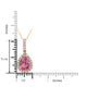 3.98ct Pink Spinel Pendant with 0.6tct Diamonds set in 14K Rose Gold