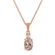 0.81ct Morganite Pendant with 0.04tct diamonds set in 14K rose gold