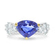 4.07ct Sapphire Ring with 0.82tct Diamonds set in 900 Platinum/18K