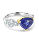 4.07ct Sapphire Ring with 0.82tct Diamonds set in 900 Platinum/18K