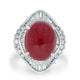 18.06ct Ruby Ring with 2.07tct Diamonds set in 900 Platinum