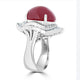 18.06ct Ruby Ring with 2.07tct Diamonds set in 900 Platinum