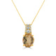 3.21ct Tourmaline Pendant with 0.14tct Diamonds set in 14K Yellow Gold