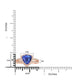 2.63ct Tanzanite Rings with 0.48tct Diamond set in 14K Rose Gold