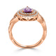 0.91ct Sapphire Rings with 0.48tct diamonds set in 14KT rose gold