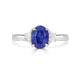 1.53Ct Sapphire Ring With 0.28Tct Diamonds Set In 18K White Gold